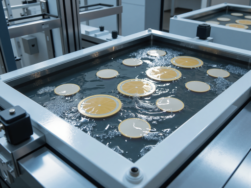 MBR膜生物反应器设备内部结构,膜组件密集排列,生物处理区域,透明观察窗